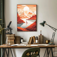 Tranquil Mountain Escape Poster PosterGoat