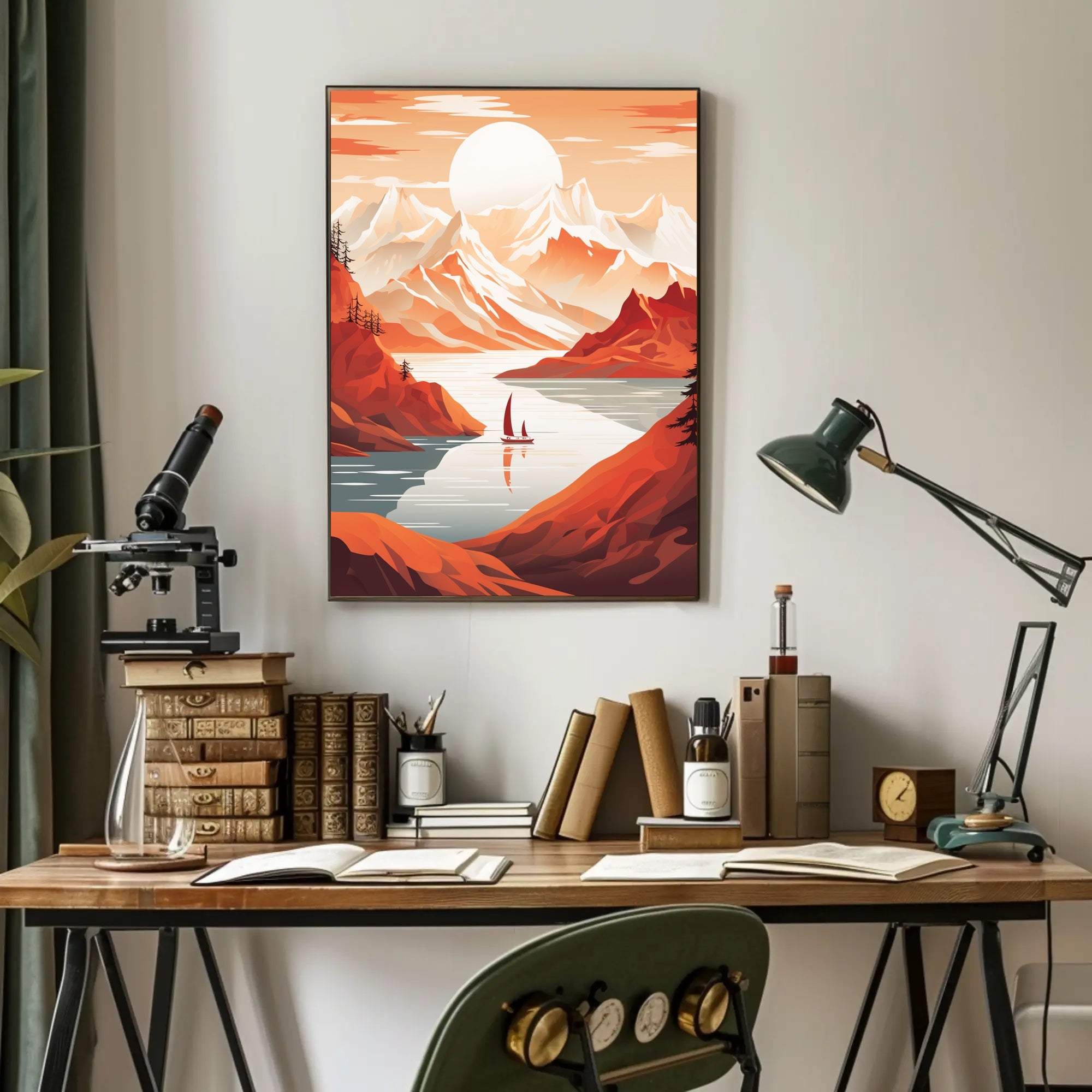 Tranquil Mountain Escape Poster PosterGoat