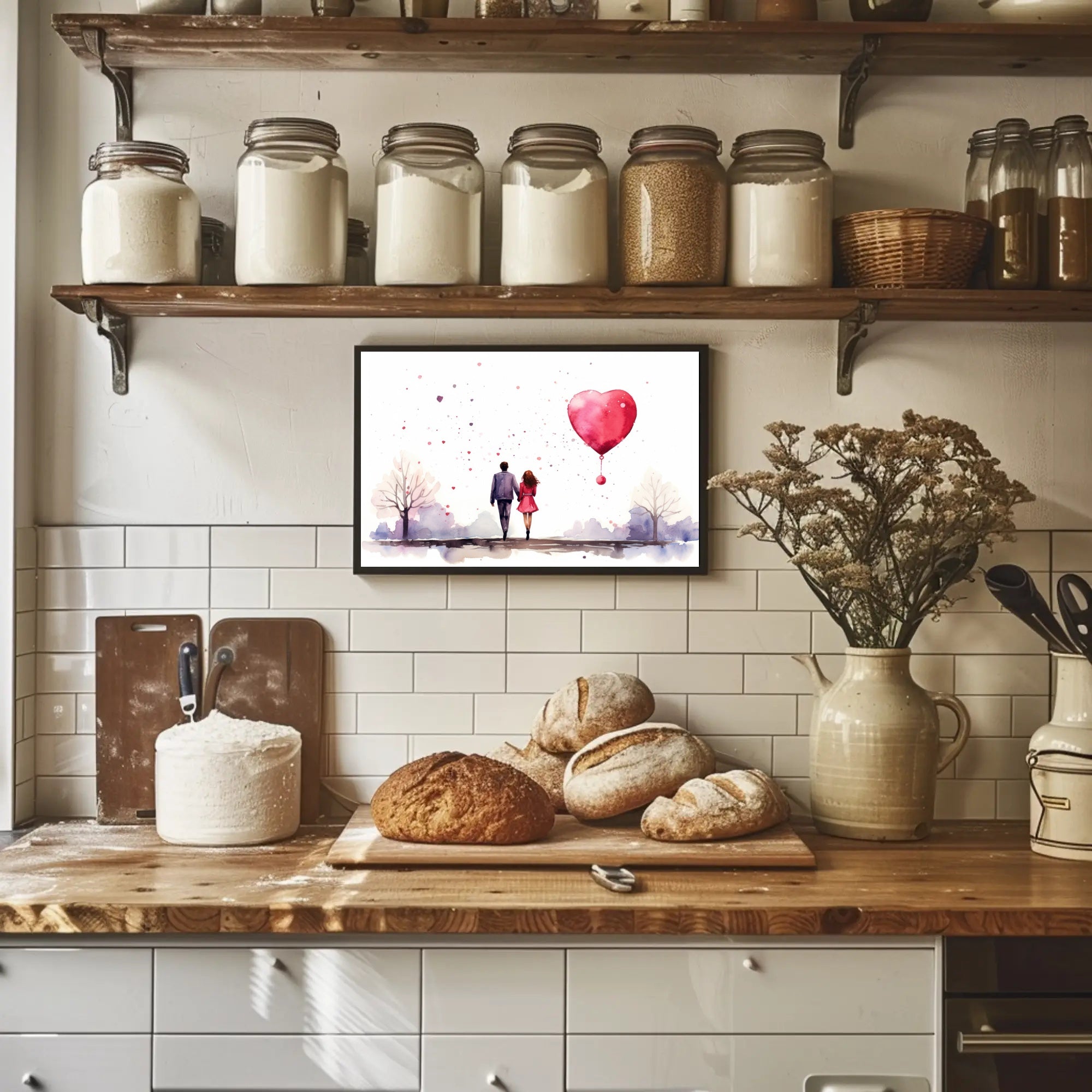 Love in Watercolor Poster