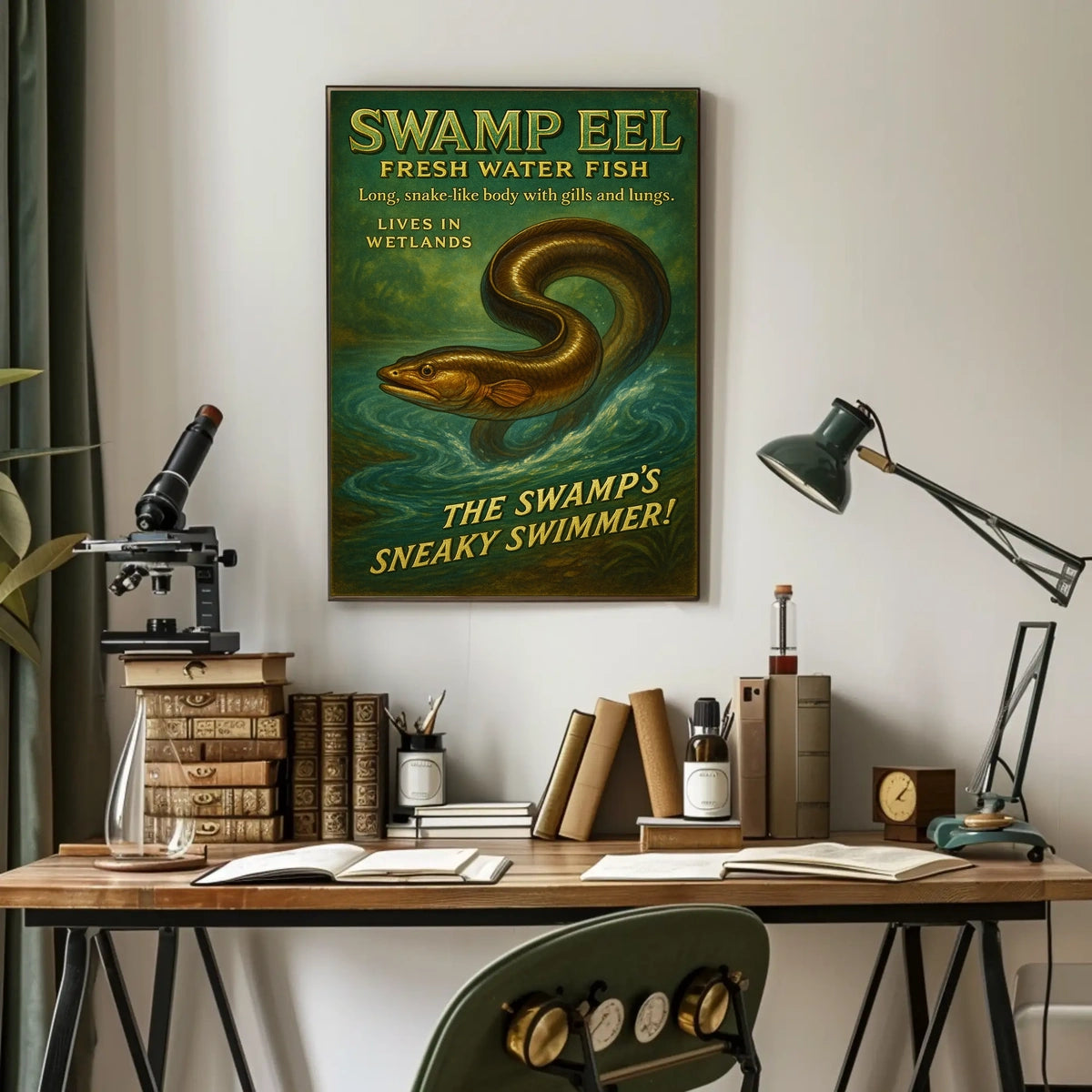 Swamp Eel The Swamps Sneaky Swimmer Poster