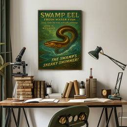 Swamp Eel The Swamps Sneaky Swimmer Poster