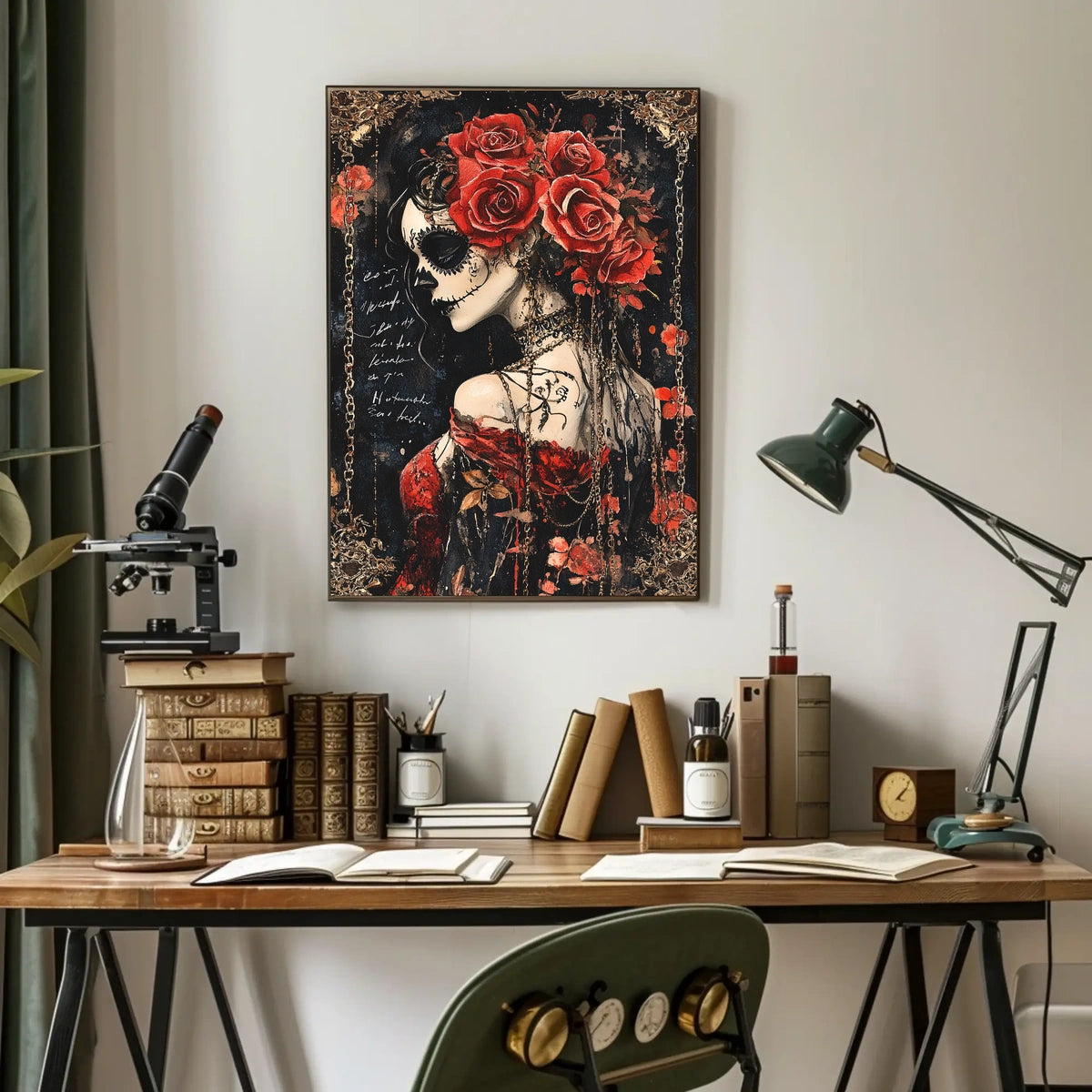 Día de los Muertos Woman Cultural Heritage Poster