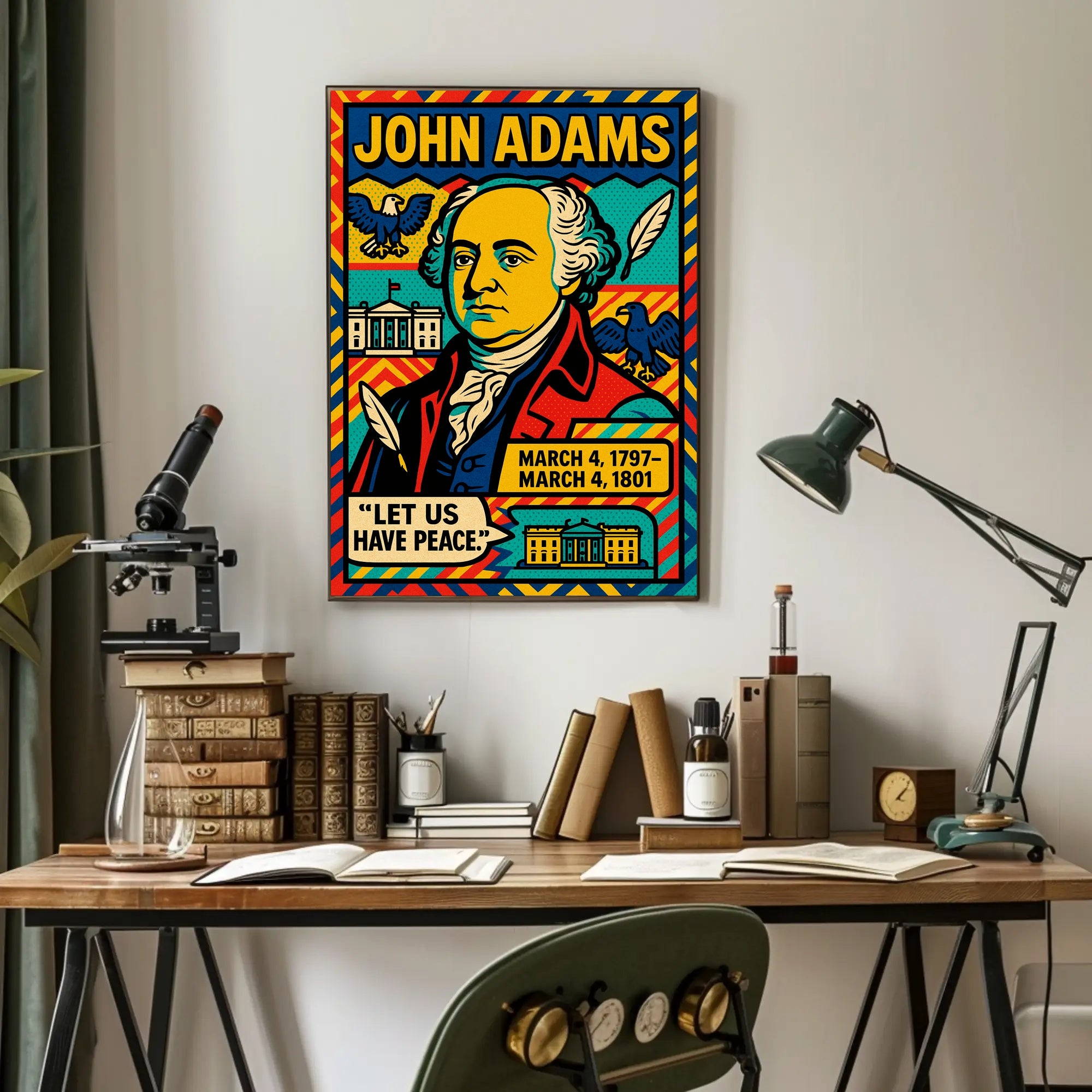 John Adams 2nd President Poster PosterGoat