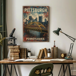 Pittsburgh Skyline Poster