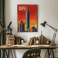 Taipei Skyline Poster