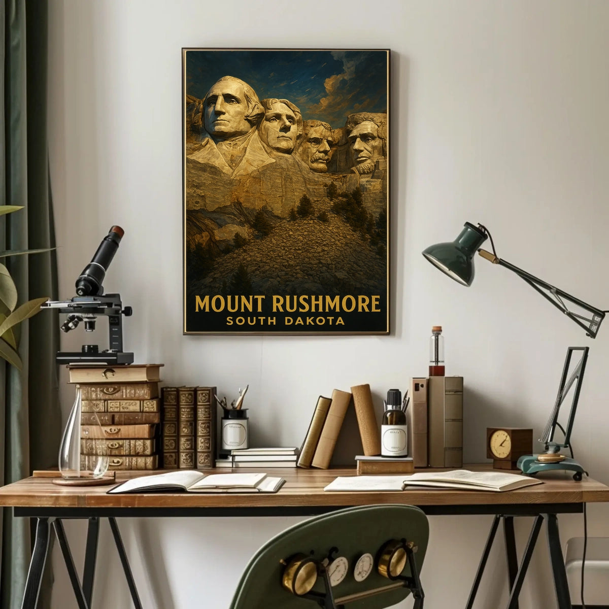 Mount Rushmore Iconic Monument Poster