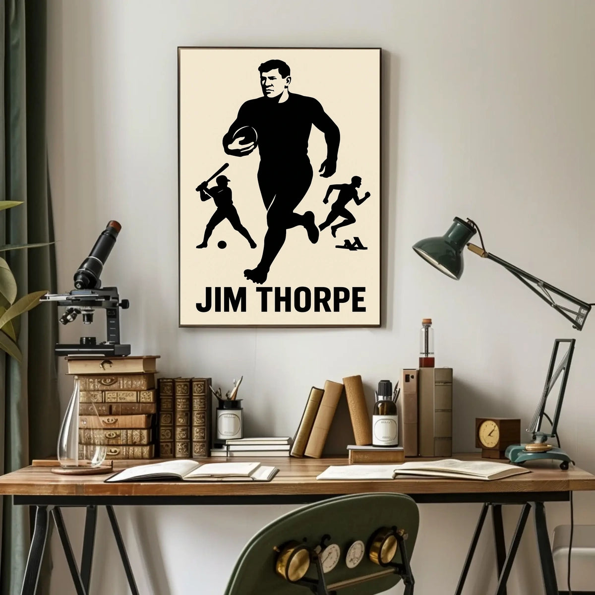 Jim Thorpe Legendary Athlete Poster