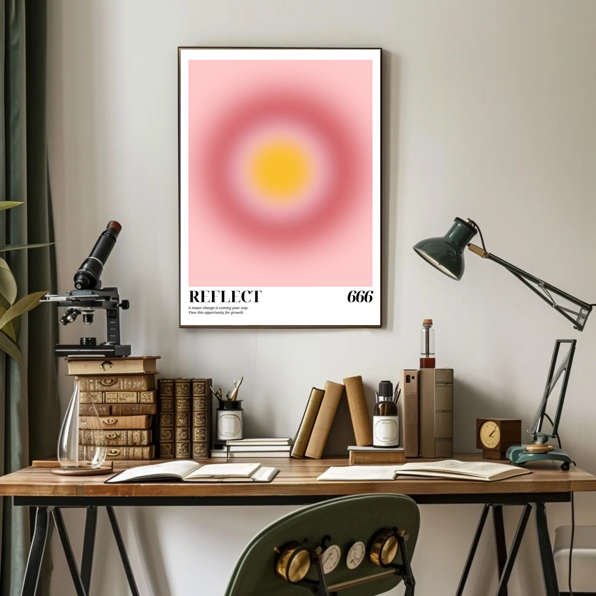 REFLECT 666: Mysterious Abstract Artistic Design Poster PosterGoat