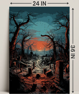 Twilight Cemetery Poster