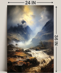 Majestic Mountain Landscape Poster
