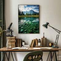 Lake Clark Tranquil Travel Poster Wall Art