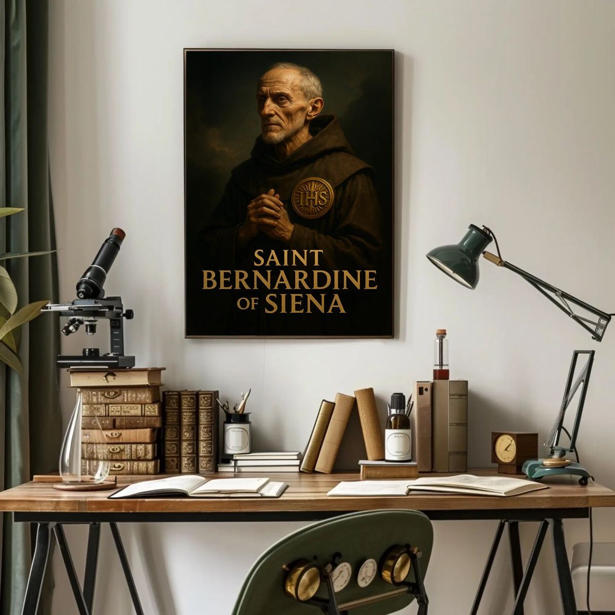 Saint Bernardine Of Siena Poster
