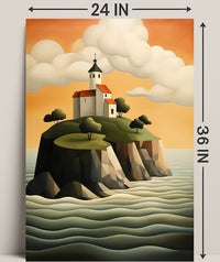 Tranquil Island Sanctuary Poster PosterGoat