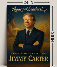 Jimmy Carter Presidential Era Wall Art Print PosterGoat
