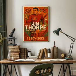 Celebrating Jim Thorpe The Worlds Greatest Athlete Jim Thorpe Poster
