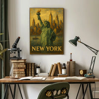 New York Iconic Cityscape Poster