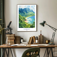 Scenic Hawaii Coastline Poster PosterGoat