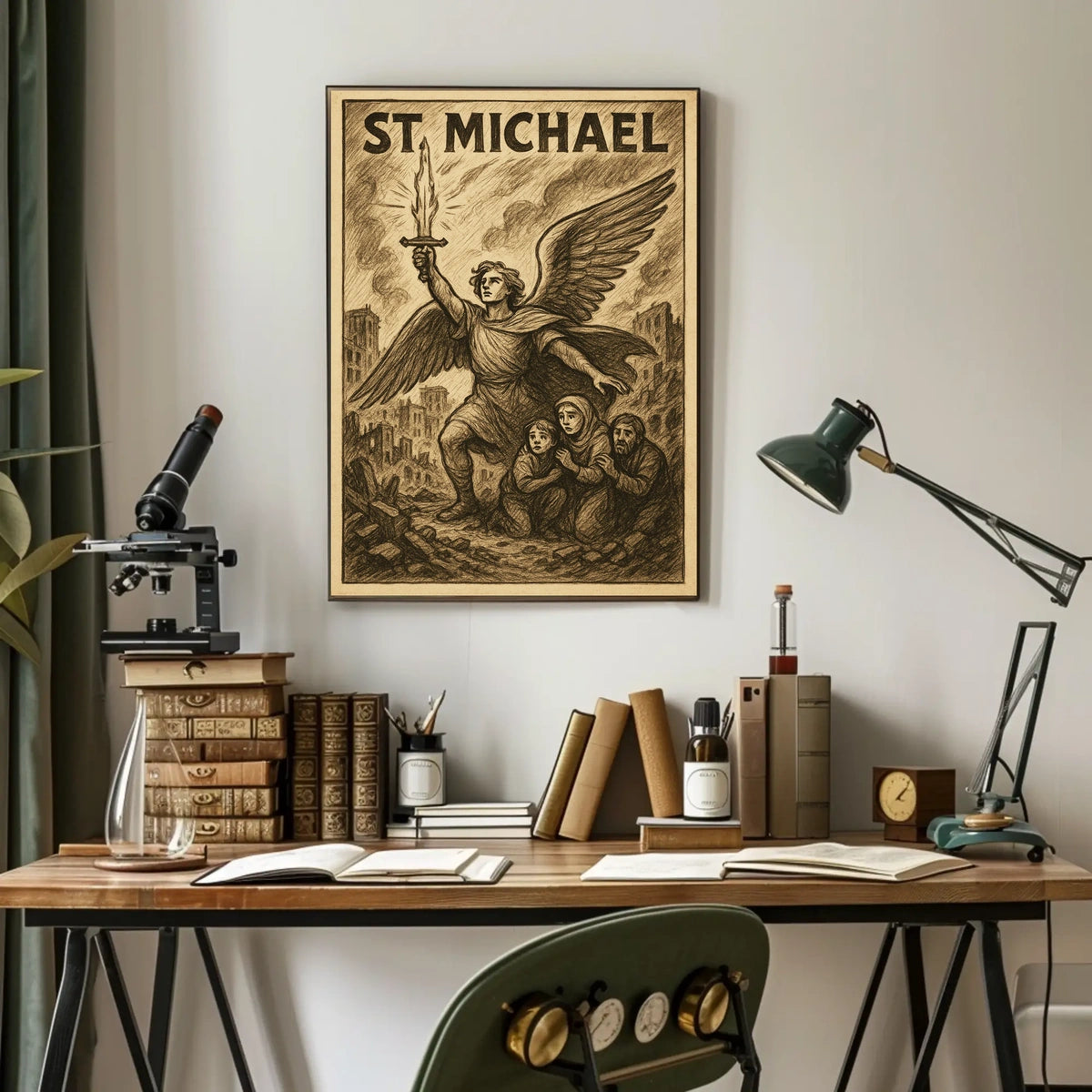 St Michael Protector In Times Of Poster
