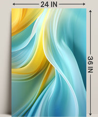 Abstract Waves Of Color Abstract Poster
