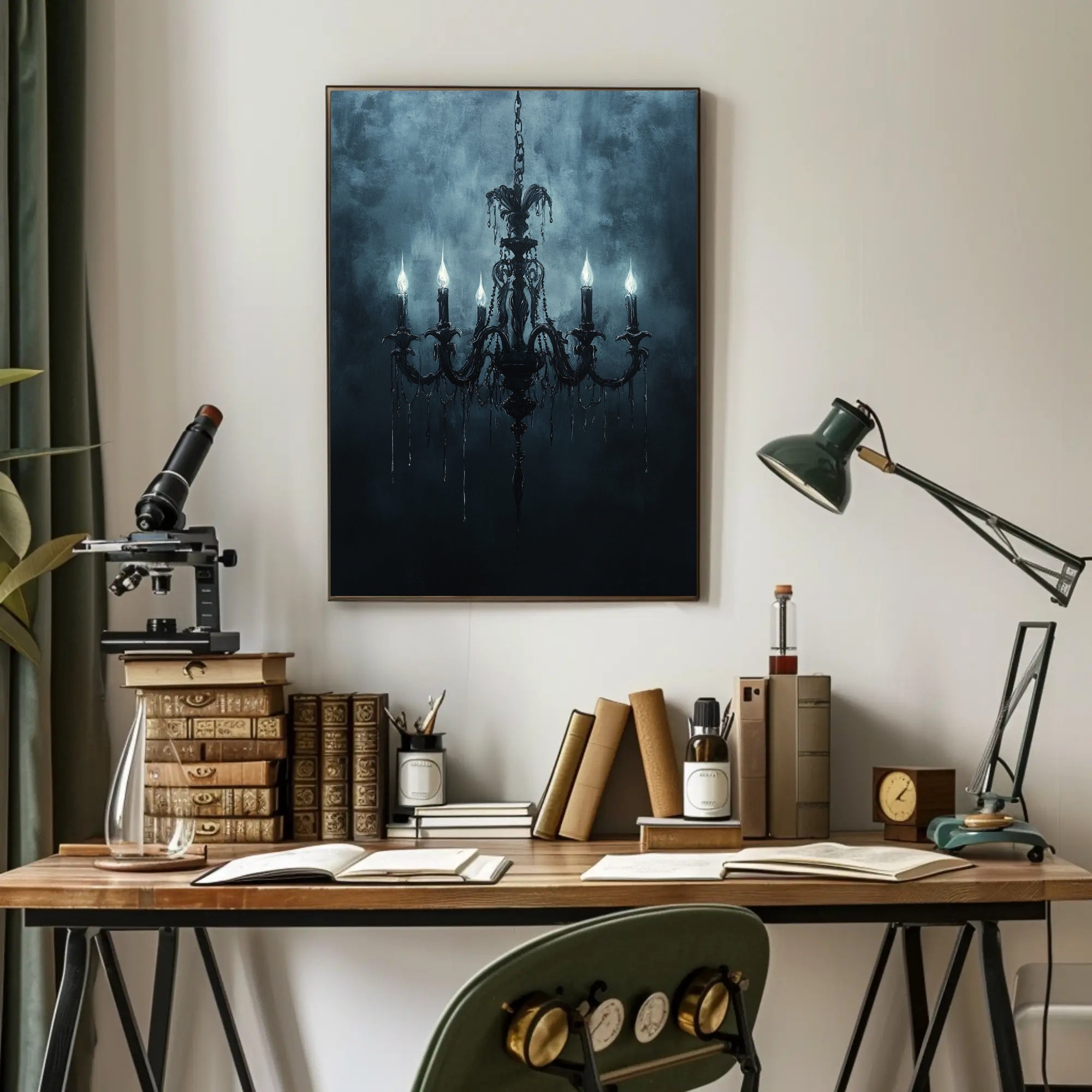 Gothic Chandelier Poster