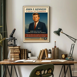JFK Legacy Vintage Patriotic Poster for Inspiration