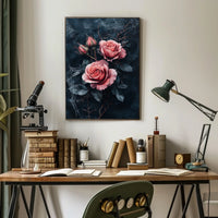 The poster features a dark moody design with a gothic romantic theme. At Travel Poster