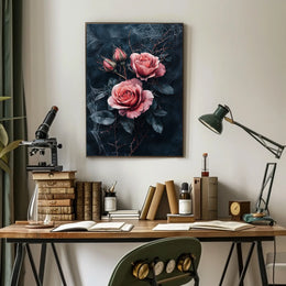 The poster features a dark moody design with a gothic romantic theme. At Travel Poster
