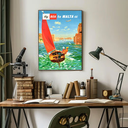 Fly Bea To Malta Poster
