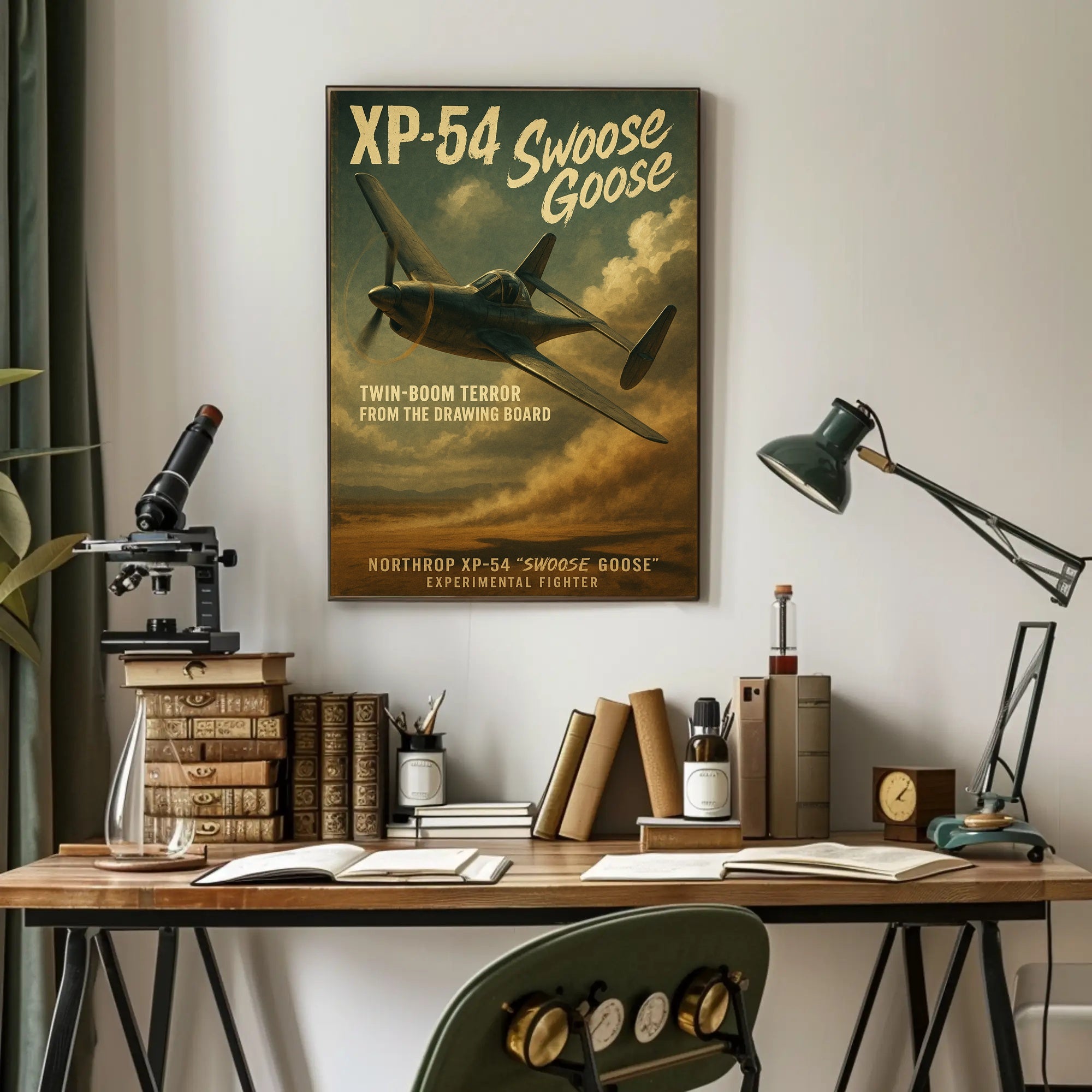 XP-54 Swoose Goose WWII Era Aviation Artwork