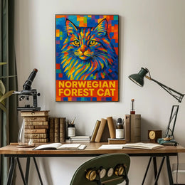 Norwegian Forest Cat Poster
