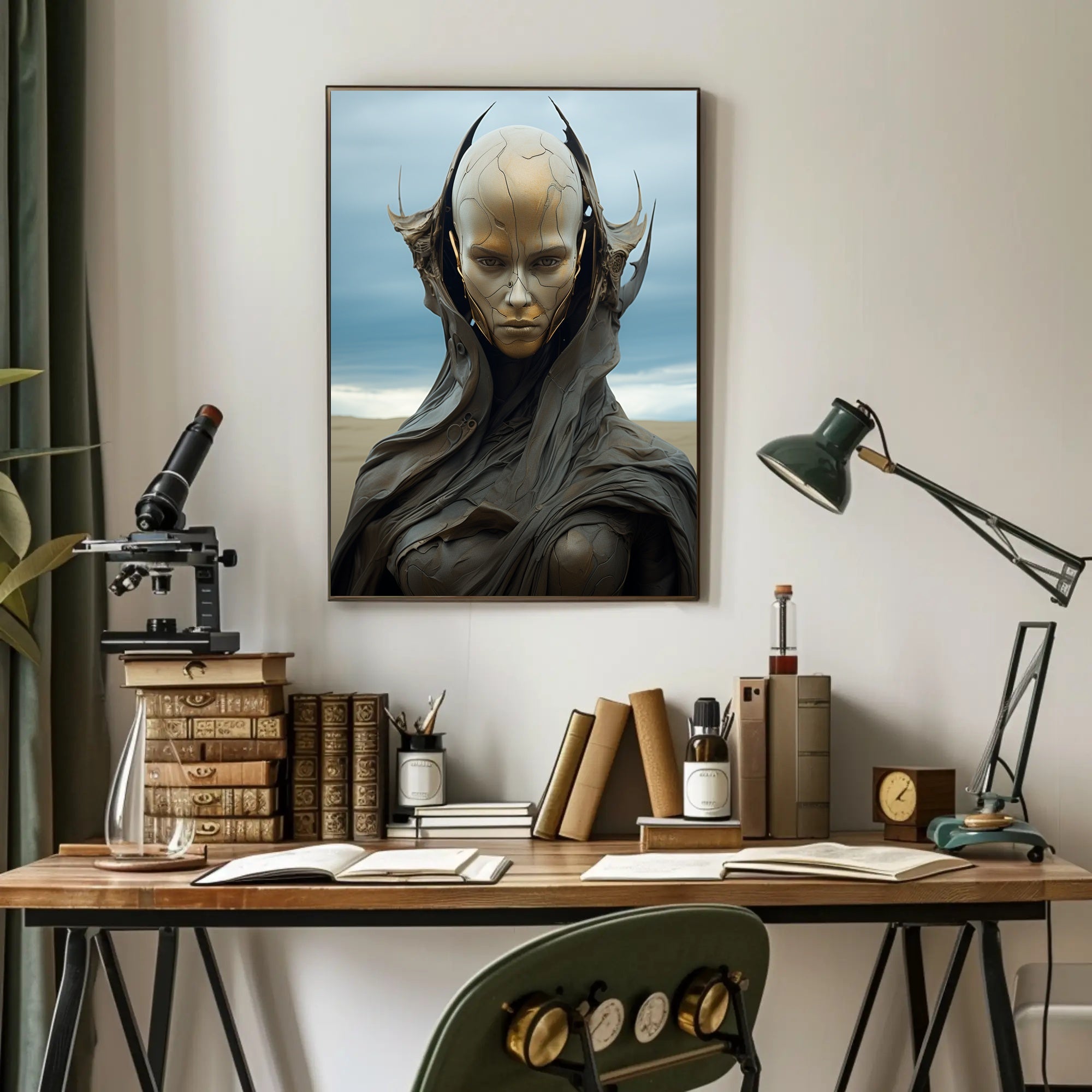 Futuristic Sentinel Poster