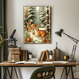 Winter Woodland Scene Poster