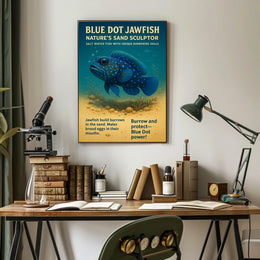 Blue Dot Jawfish NatureS Sand Poster