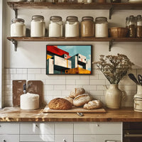 Modern Abstract Architectural Geometric Shapes Poster