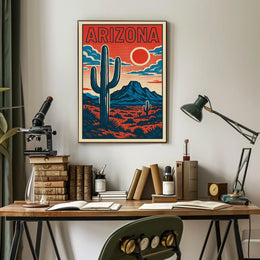 Arizona Desert Landscape Poster