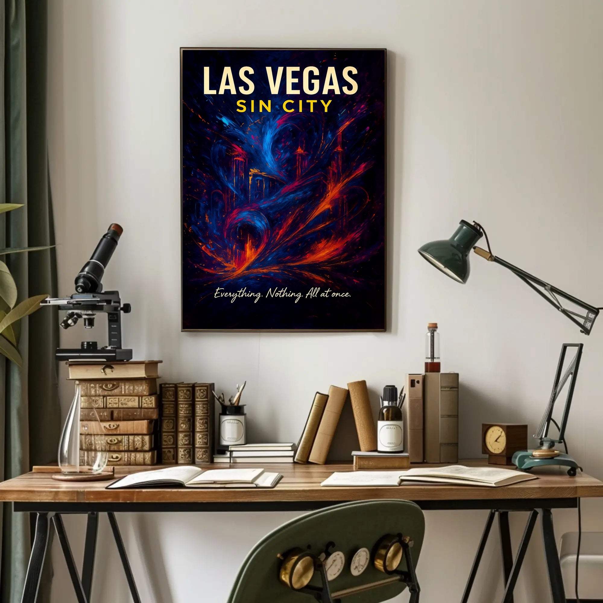 Las Vegas Sin City Vintage Poster Art Print PosterGoat