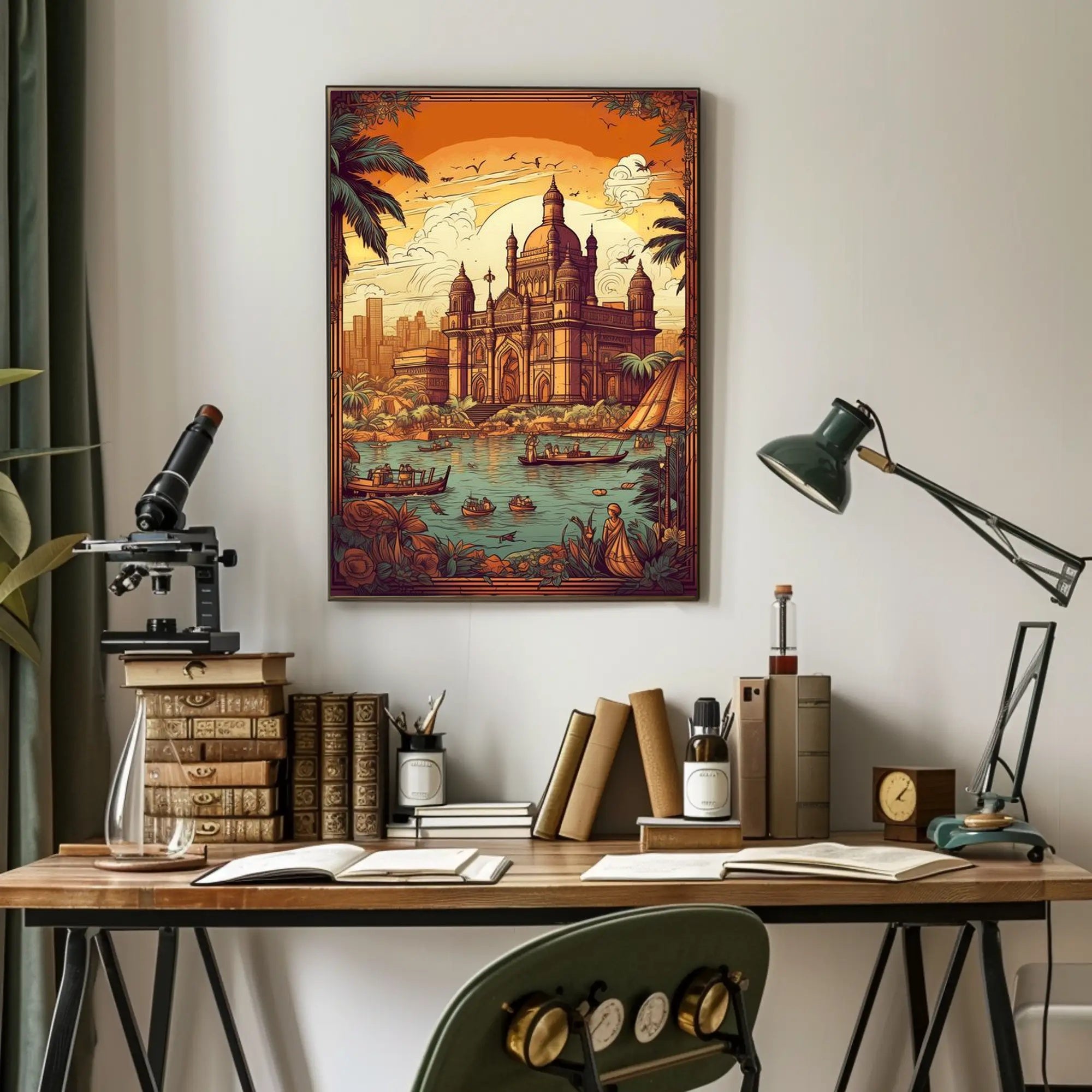 Majestic Sunset at the Gateway Poster