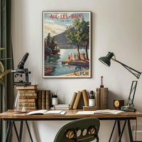 Aix-Les-Bains Le Lac Poster