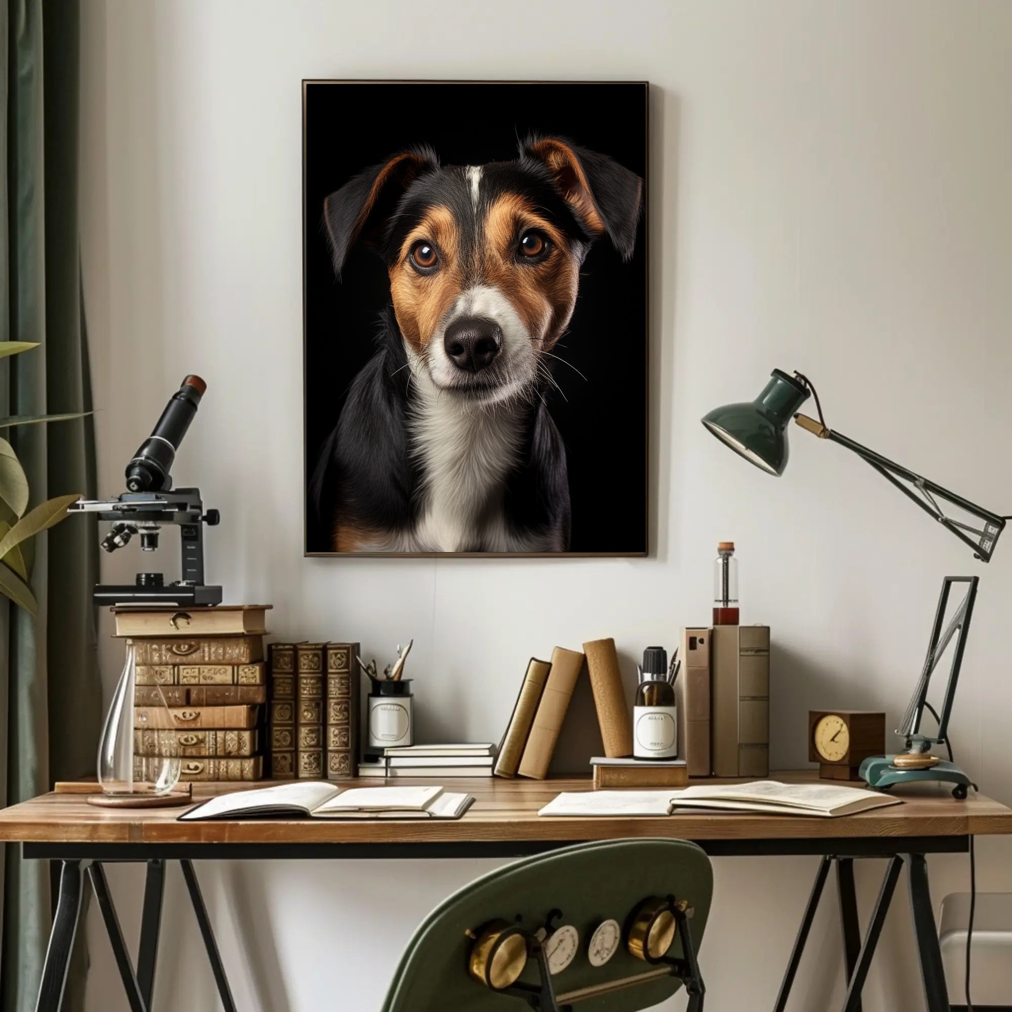 Portrait Of A Dog Poster PosterGoat