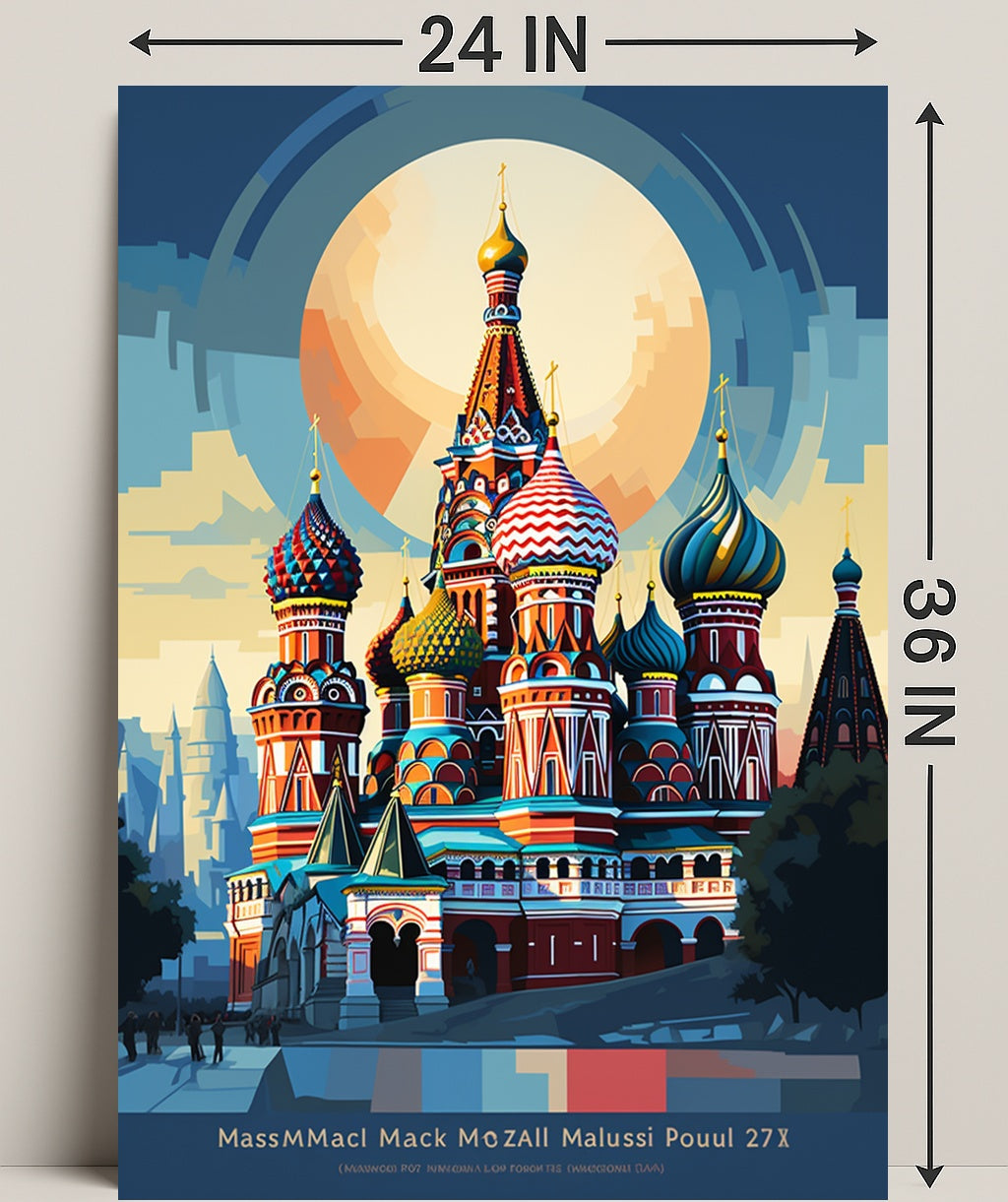 Vibrant Domes Of St. BasilS Cathedral Poster