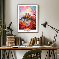 Edinburgh Castle In Autumn Poster