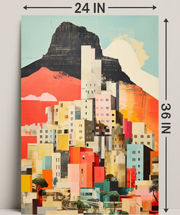 Vibrant Cityscape Collage Poster