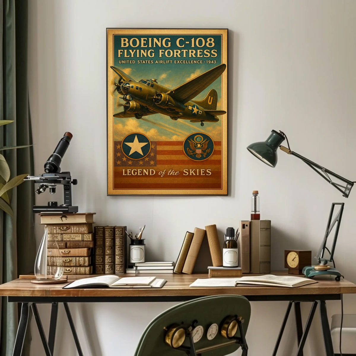 Boeing C-108 Flying Fortress Poster