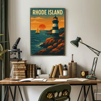 Rhode Island Coastal Charm Poster
