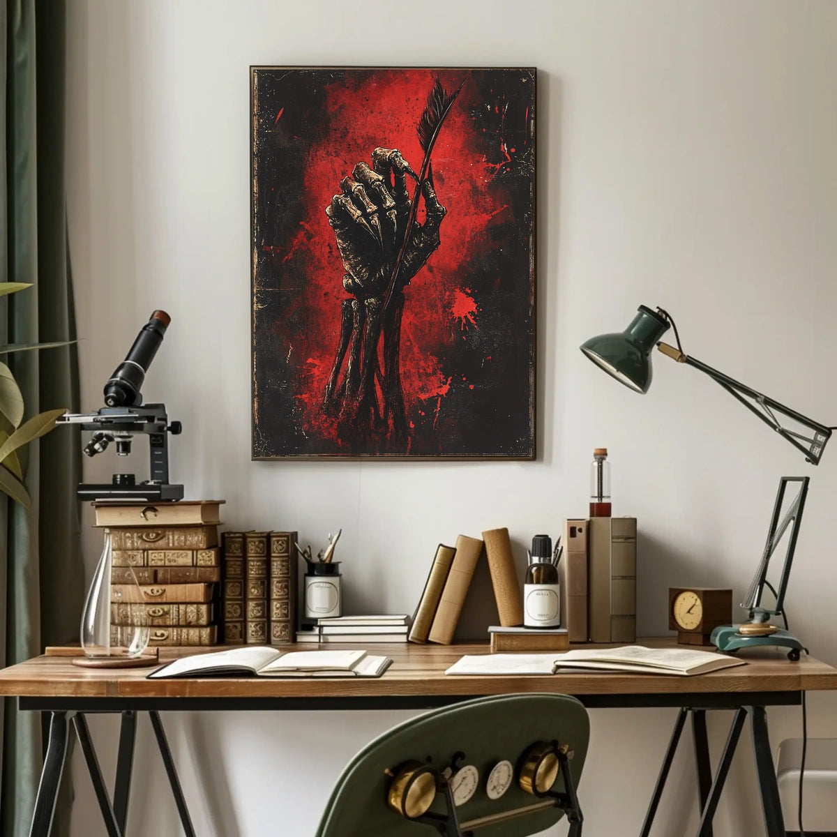 Macabre Dark Scene Artistic Poster