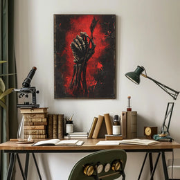 Macabre Dark Scene Artistic Poster