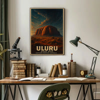Uluru Ayers Rock Desert Wanderlust Poster