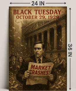 Black Tuesday Wall Art Historical or Presidential Poster