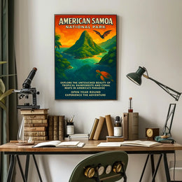 American Samoa National Park Adventure Poster Print
