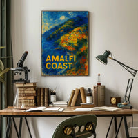 Amalfi Coast Impression Poster Wall Art 18x24 Fine Art